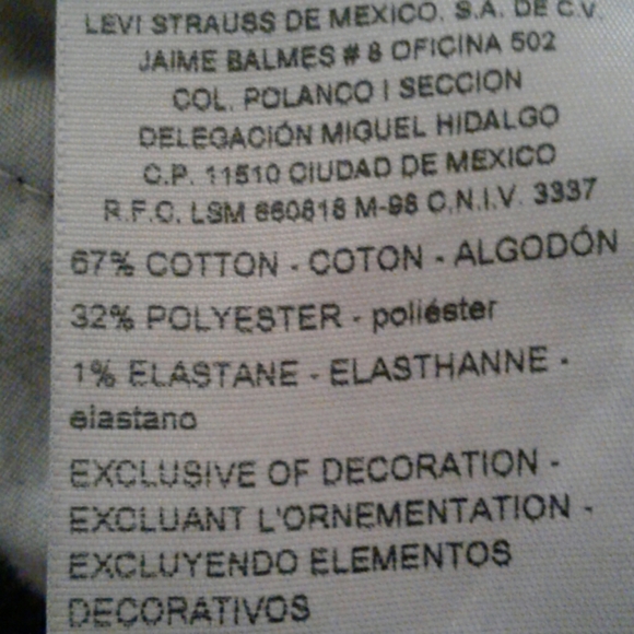 Levi Strauss slim cuffed capris - Picture 3 of 4